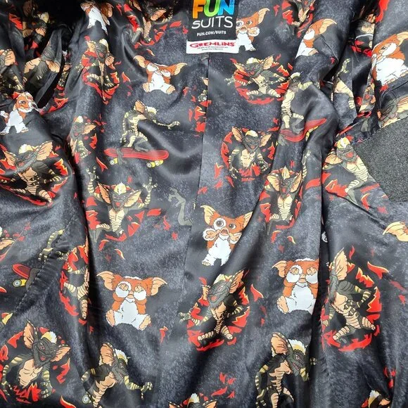 Gremlins-Themed Fun Suits Mens Blazer 40R Slim Fit - Picture 7 of 11